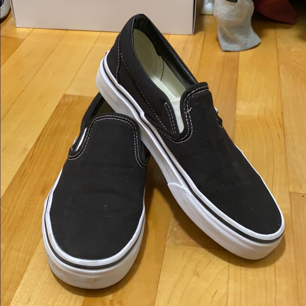 COPY - black slip on vans